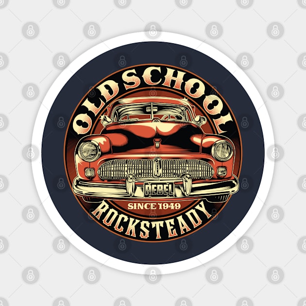 Old School Rocksteady Magnet by Teefold